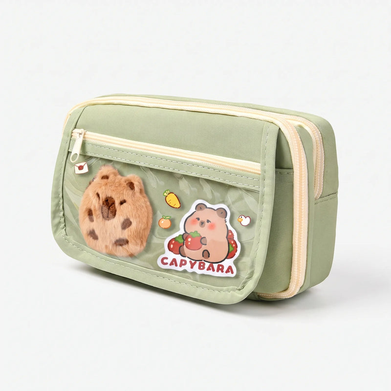 Large Capacity Multi-Compartment Stationery Pouch - Pouchio