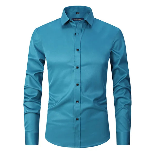 Knitterfreies elastisches Herrenhemd - Noah