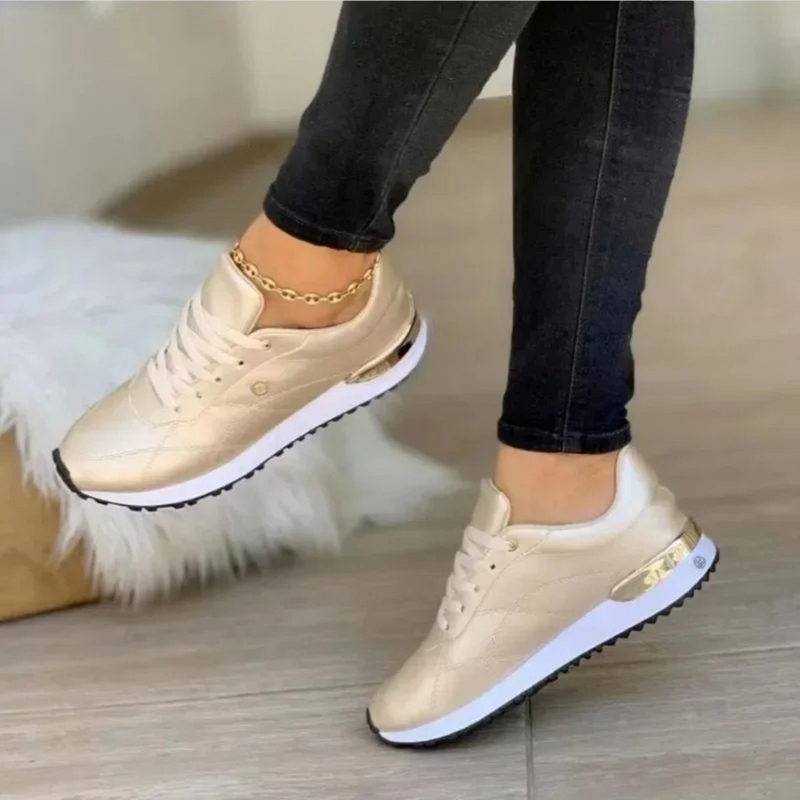 Bequeme Leder Damensneaker - Celia