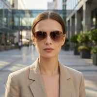 Leichte Aviator-Sonnenbrille - Marleen