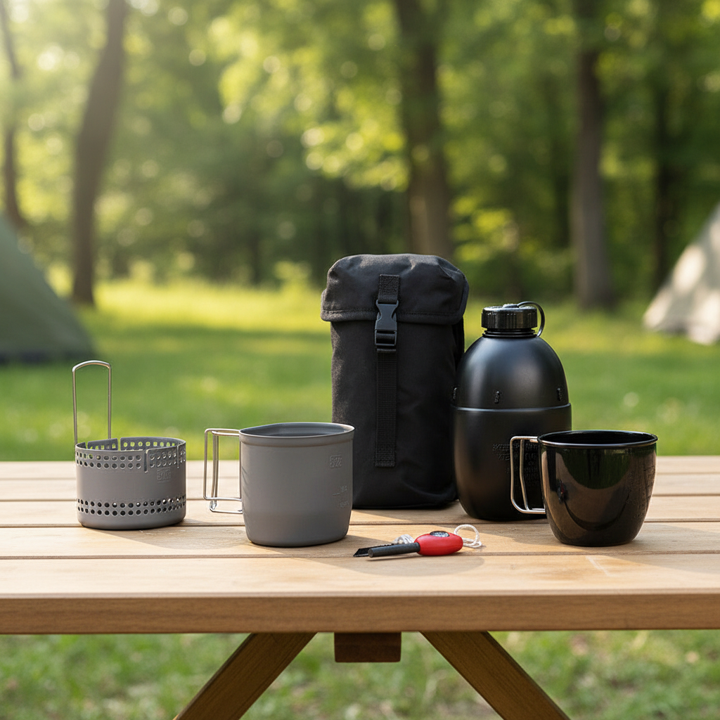 Leichte Aluminium Kochset - FieldBrew