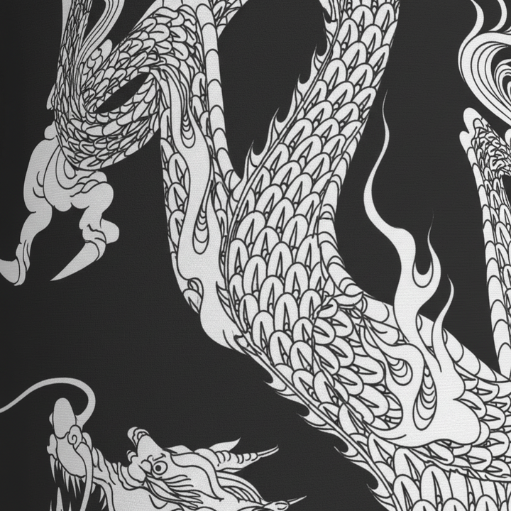 Leichter Bademantel Mit Druck - DragonCoat
