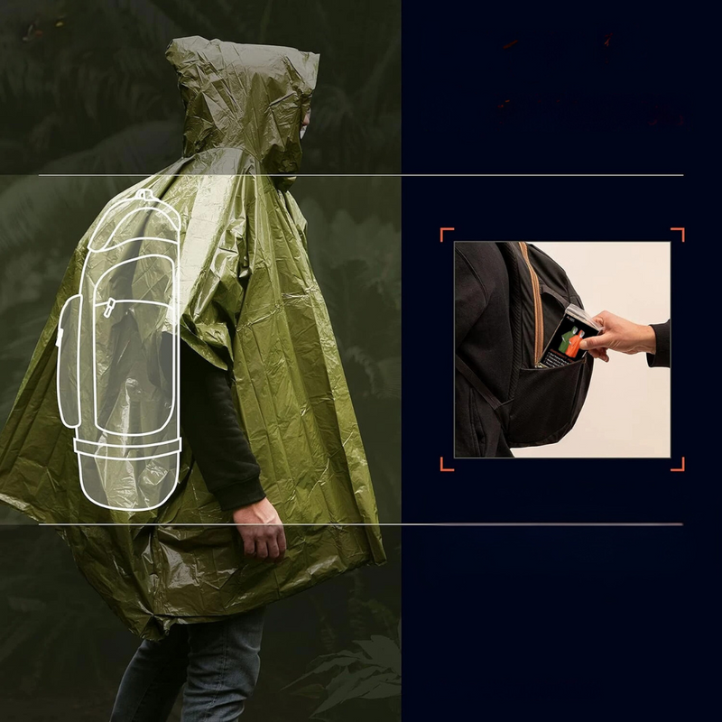 Leichter Outdoor Notponcho - PackPoncho