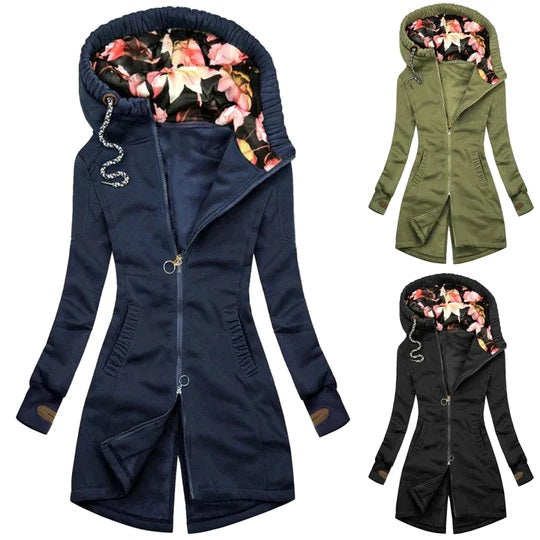 Stilvoller Langer Damen-Wintermantel - Mara
