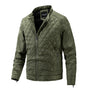 Lässige Herren-Herbstjacke mit Diamantmuster – Max