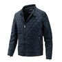 Lässige Herren-Herbstjacke mit Diamantmuster – Max