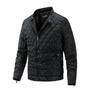 Lässige Herren-Herbstjacke mit Diamantmuster – Max