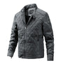 Lässige Herren-Herbstjacke mit Diamantmuster – Max