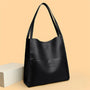 Trendige Leder-Schultertasche - Mila