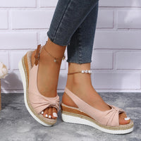 Damen-Sandalen mit Keilabsatz - ComfiLift
