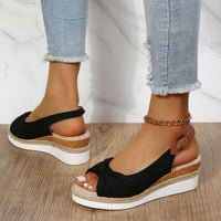 Damen-Sandalen mit Keilabsatz - ComfiLift