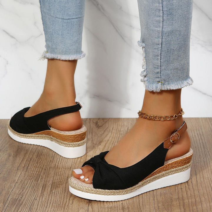 Damen-Sandalen mit Keilabsatz - ComfiLift