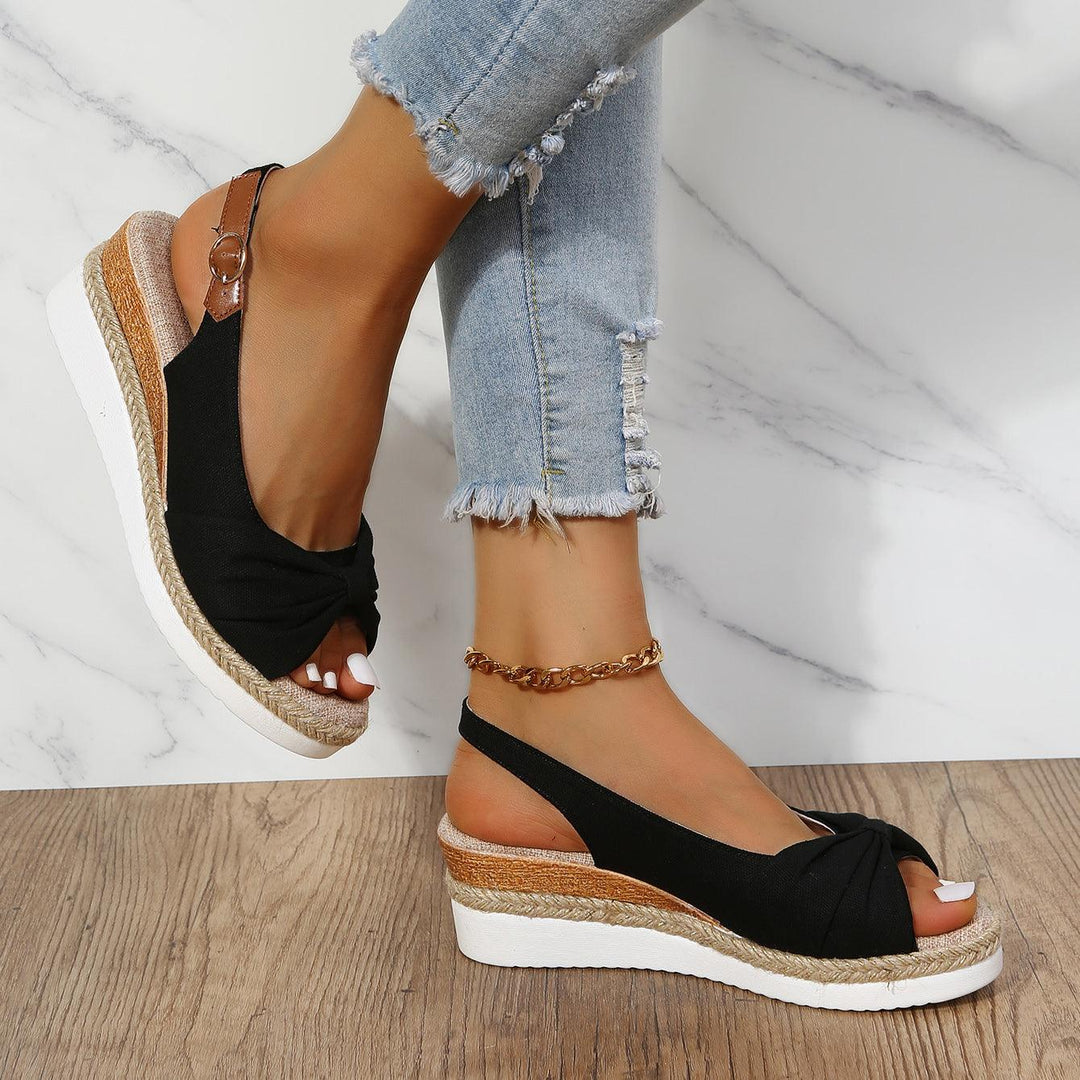Damen-Sandalen mit Keilabsatz - ComfiLift