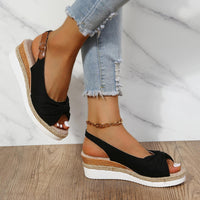 Damen-Sandalen mit Keilabsatz - ComfiLift