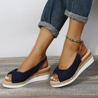Damen-Sandalen mit Keilabsatz - ComfiLift