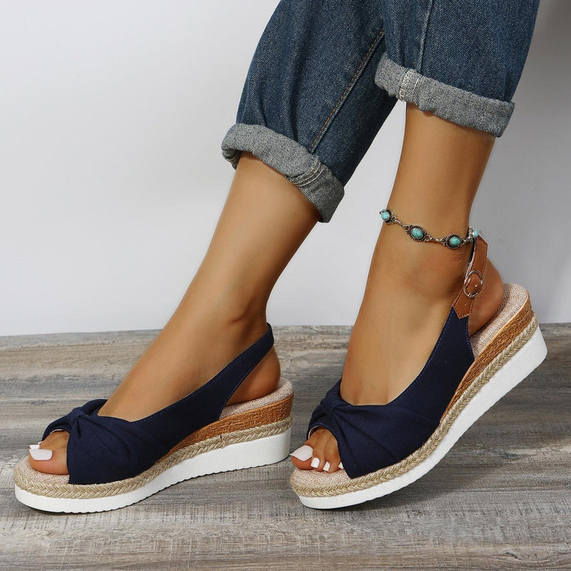 Damen-Sandalen mit Keilabsatz - ComfiLift