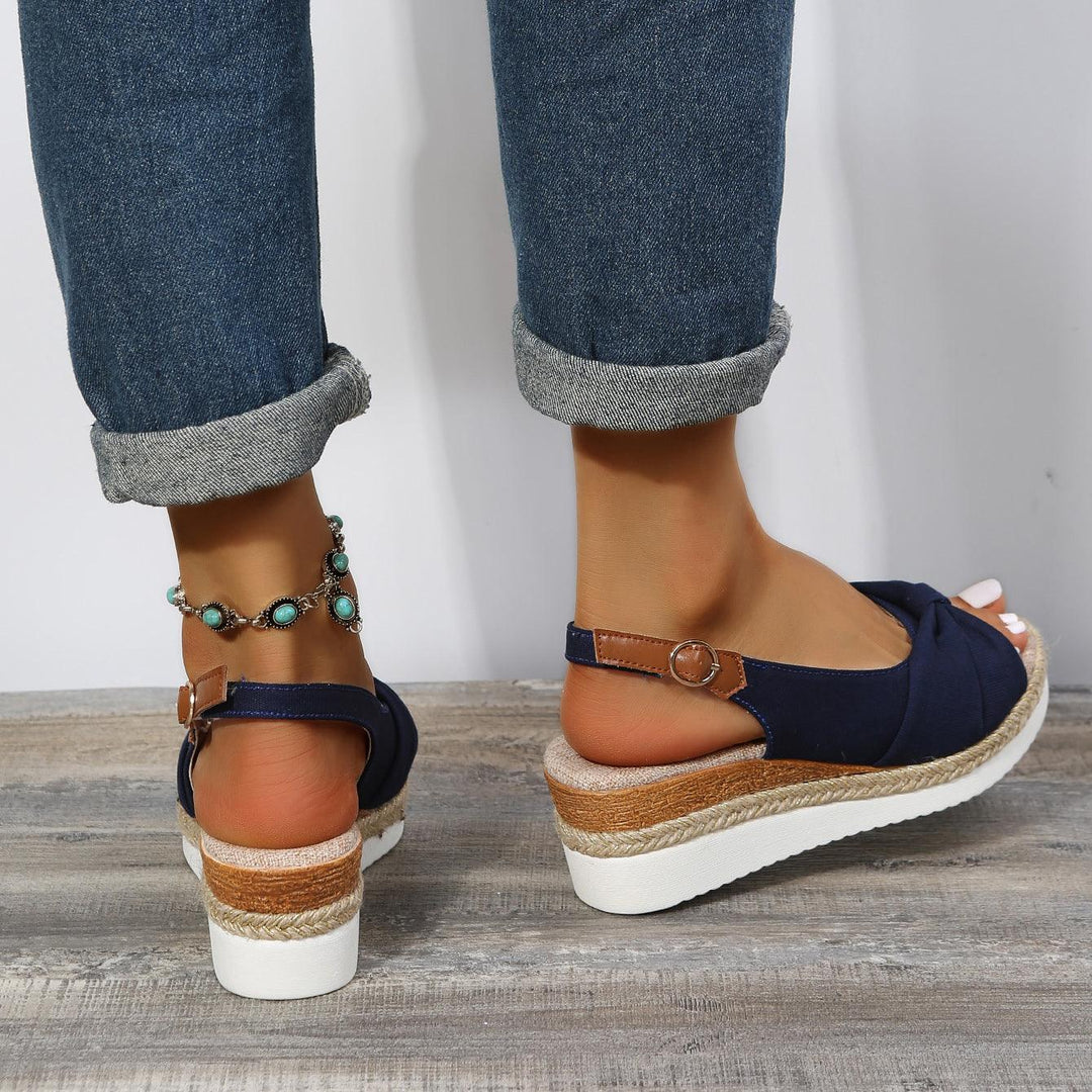 Damen-Sandalen mit Keilabsatz - ComfiLift