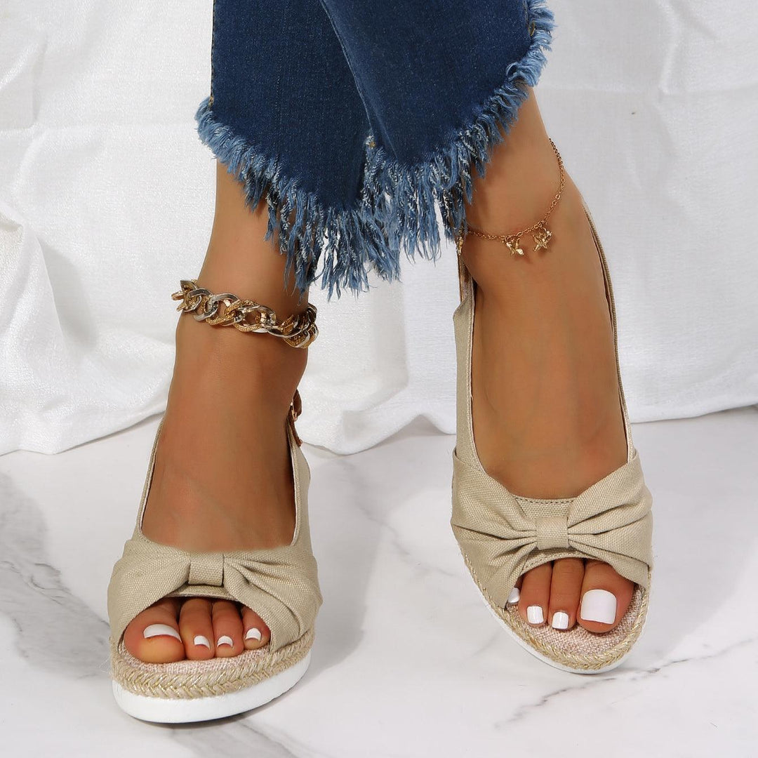 Damen-Sandalen mit Keilabsatz - ComfiLift