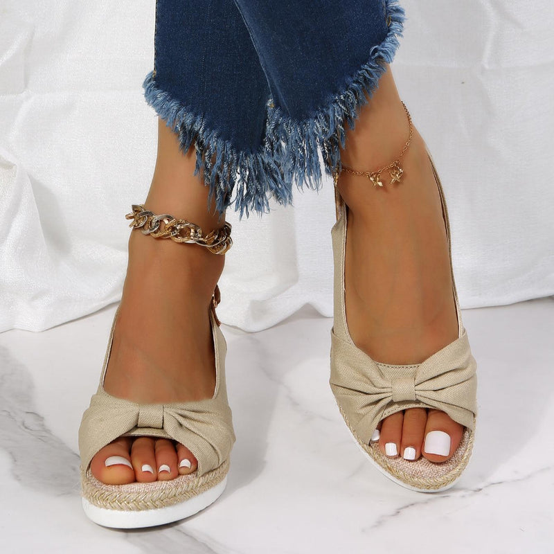 Damen-Sandalen mit Keilabsatz - ComfiLift
