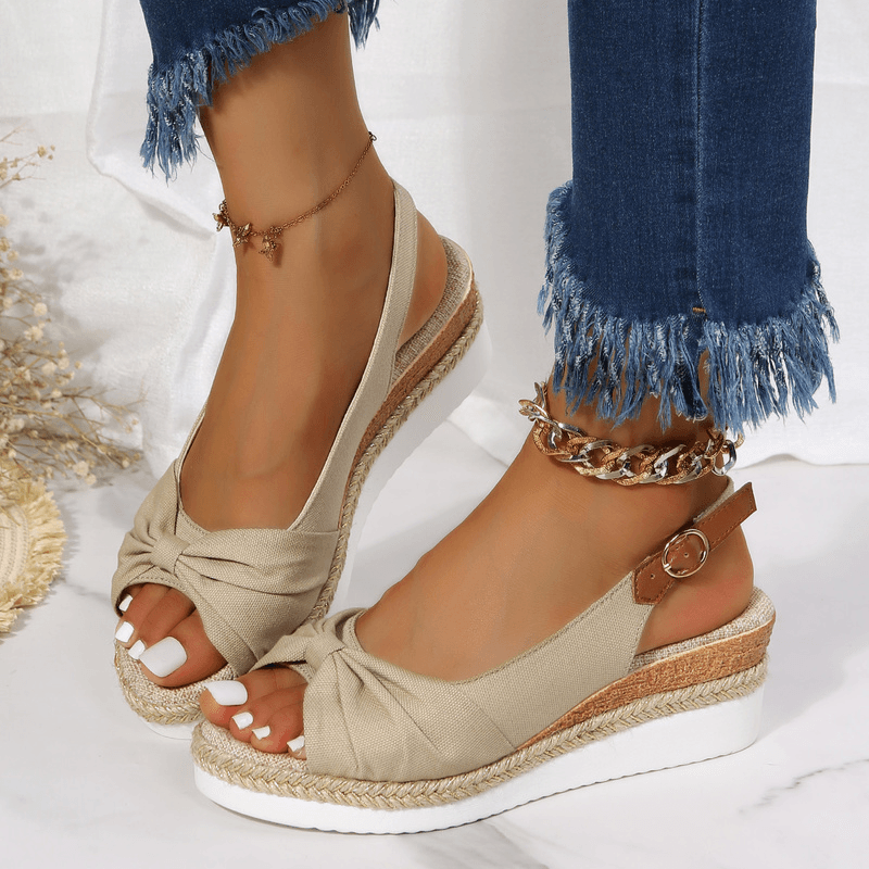 Damen-Sandalen mit Keilabsatz - ComfiLift