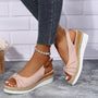 Damen-Sandalen mit Keilabsatz - ComfiLift