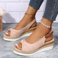 Damen-Sandalen mit Keilabsatz - ComfiLift