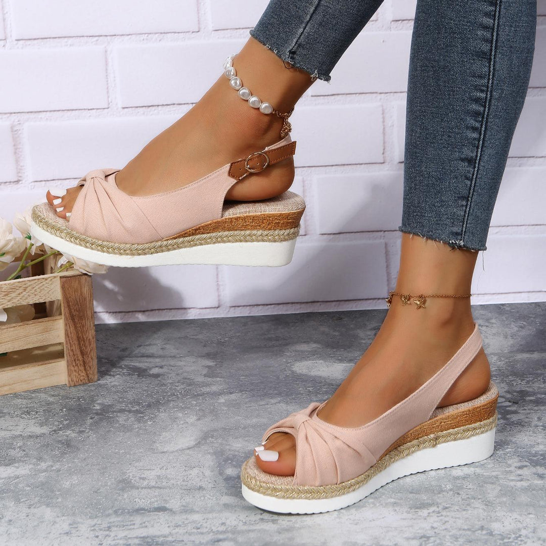 Damen-Sandalen mit Keilabsatz - ComfiLift