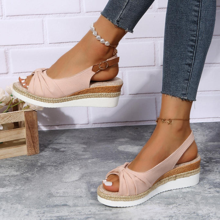 Damen-Sandalen mit Keilabsatz - ComfiLift