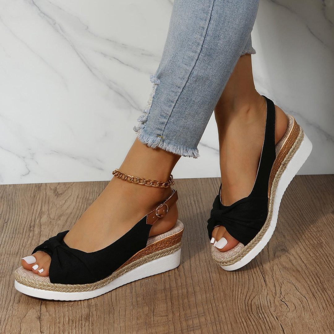 Damen-Sandalen mit Keilabsatz - ComfiLift