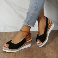 Damen-Sandalen mit Keilabsatz - ComfiLift