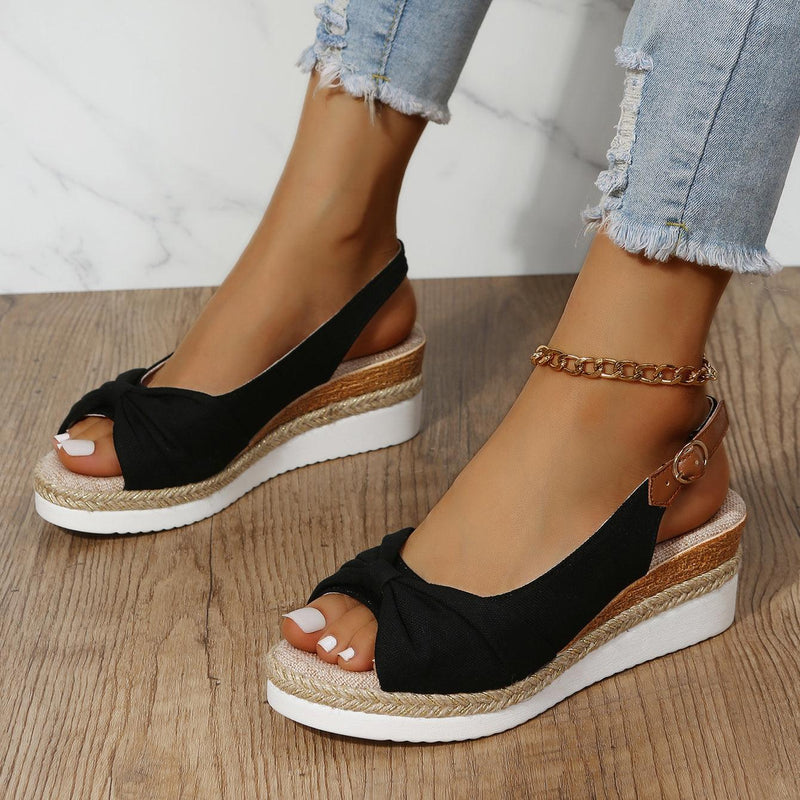 Damen-Sandalen mit Keilabsatz - ComfiLift