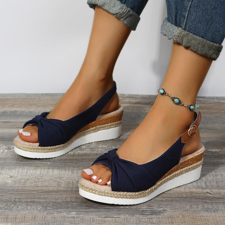 Damen-Sandalen mit Keilabsatz - ComfiLift