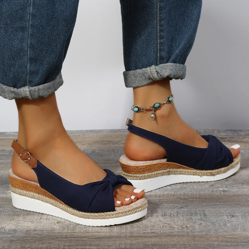 Damen-Sandalen mit Keilabsatz - ComfiLift