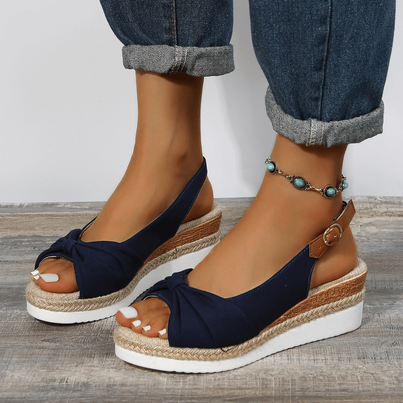 Damen-Sandalen mit Keilabsatz - ComfiLift