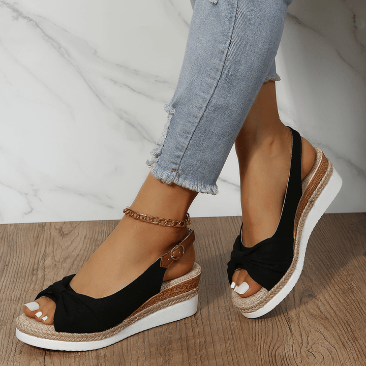 Damen-Sandalen mit Keilabsatz - ComfiLift