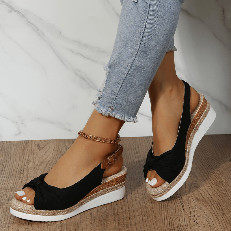 Damen-Sandalen mit Keilabsatz - ComfiLift
