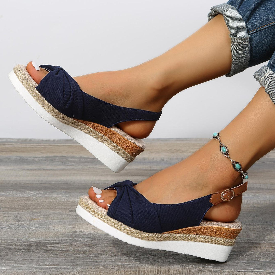 Damen-Sandalen mit Keilabsatz - ComfiLift