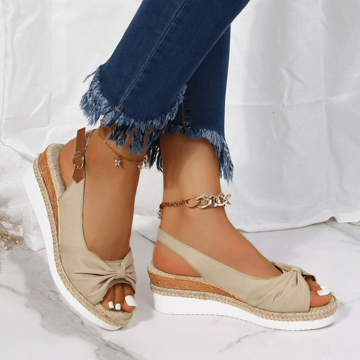 Damen-Sandalen mit Keilabsatz - ComfiLift