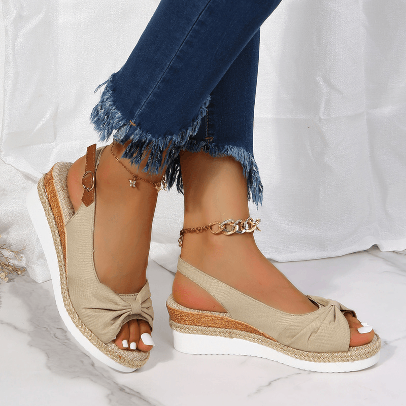 Damen-Sandalen mit Keilabsatz - ComfiLift