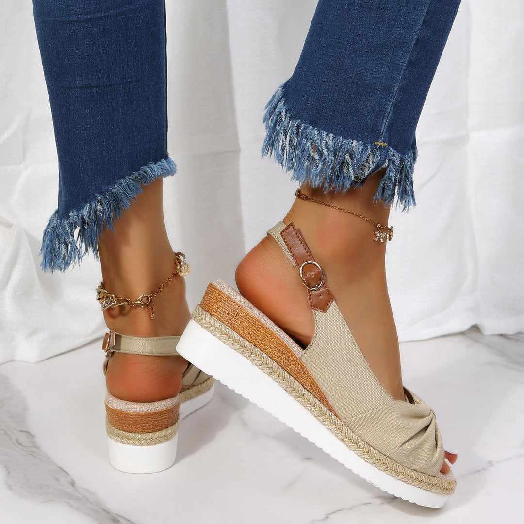 Damen-Sandalen mit Keilabsatz - ComfiLift