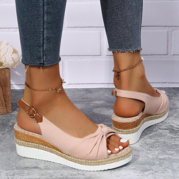 Damen-Sandalen mit Keilabsatz - ComfiLift