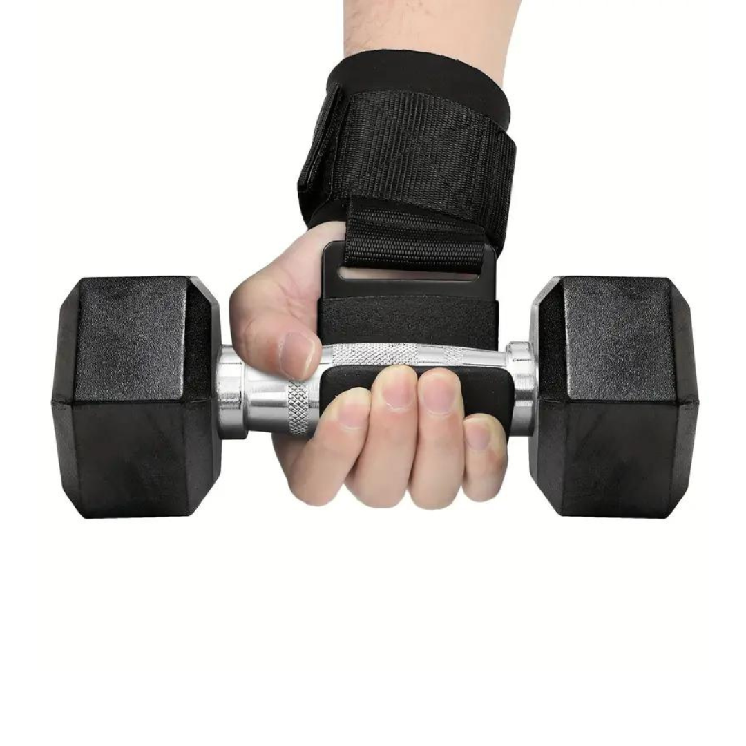 Lifting Hooks met Verstelbare Polsband - GripMax