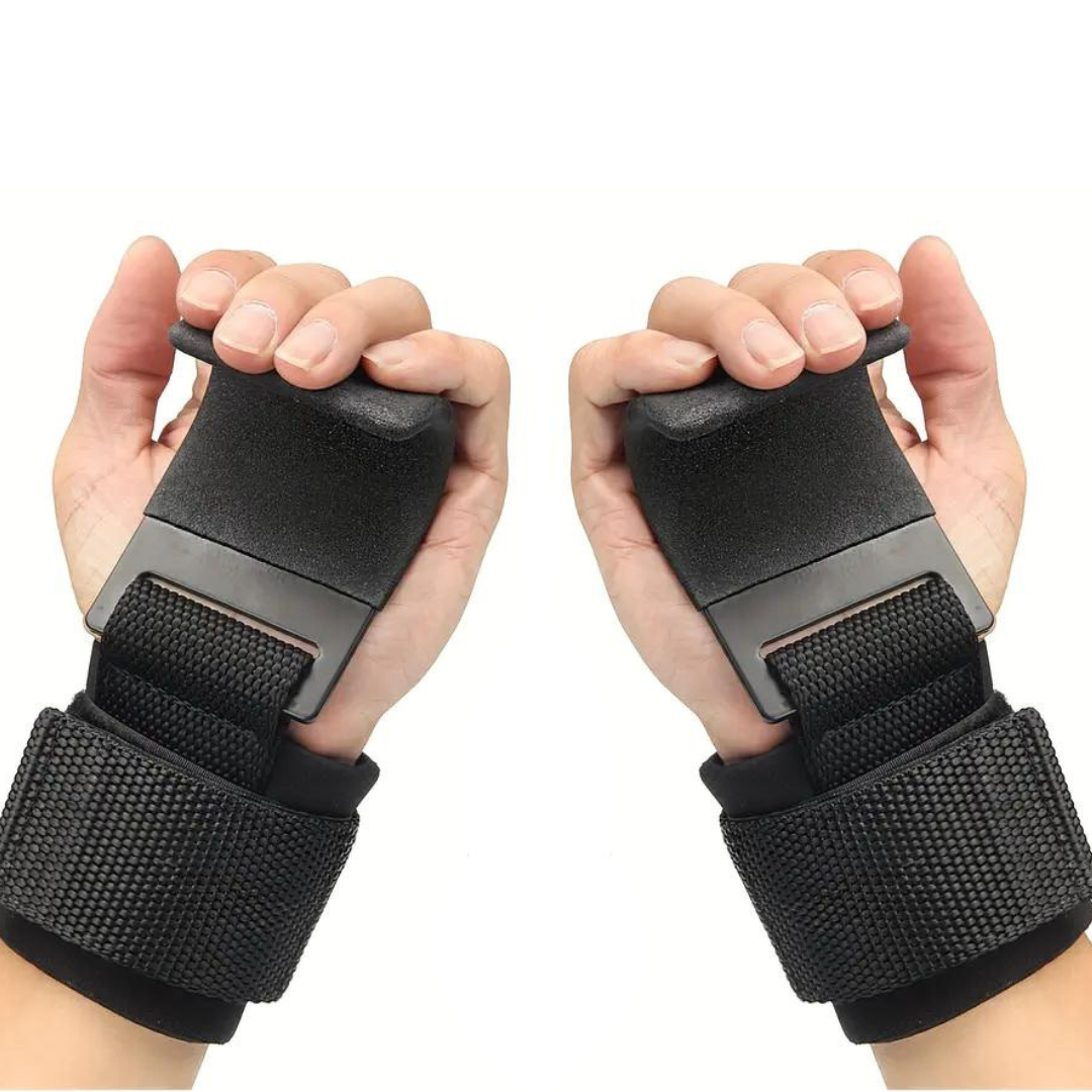 Lifting Hooks met Verstelbare Polsband - GripMax