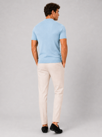 Men's Mock Neck Ribbed T-Shirt Fitted Stretch Short Sleeve Top 10