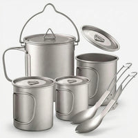 Lightweight Titanium Camp Cookware Set -  Trekvess