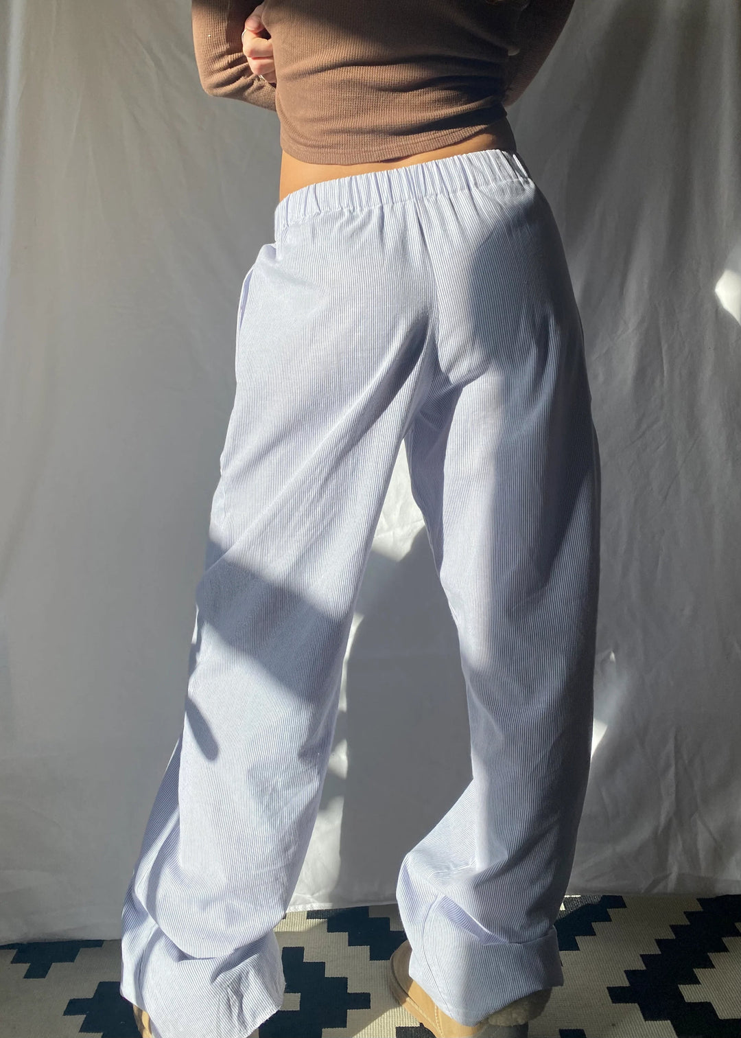 Damen-Loungebroek mit Streifendesign – Elvira