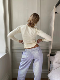 Damen-Loungebroek mit Streifendesign – Elvira