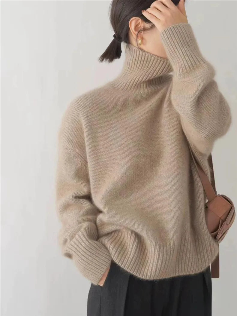 Luxus Damen Rollkragenpullover - Elara
