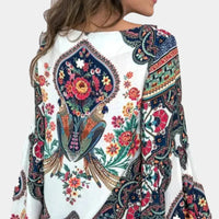 Luftige Damen-Sommerbluse mit Blumenmuster - Isabelle