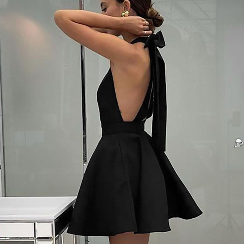 Satin Cocktailkleid mit Flare-Schnitt - Valeria